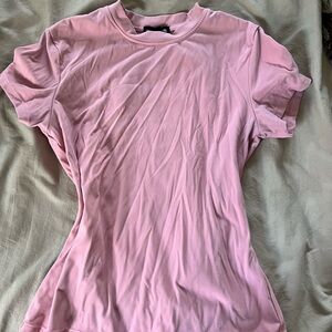 PrettyLittleThing Soft Pink Short Sleeve Tee
